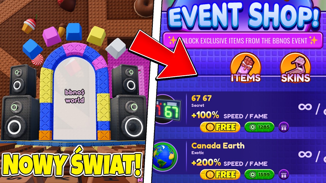 NOWY ŚWIAT I MEGA OP PRZEDMIOTY Z +1 SZYBKĄ UCIECZKĄ KLAWIATURĄ! Roblox