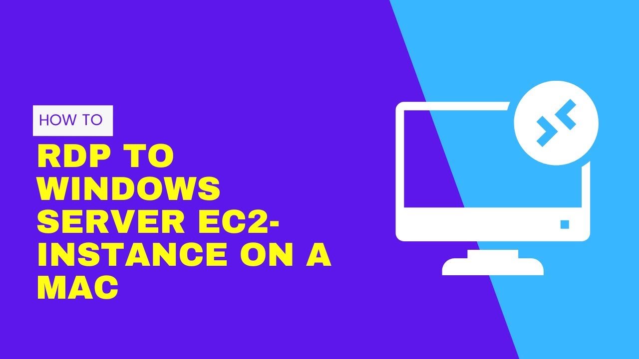 How to RDP to a windows server ec2 from on a mac