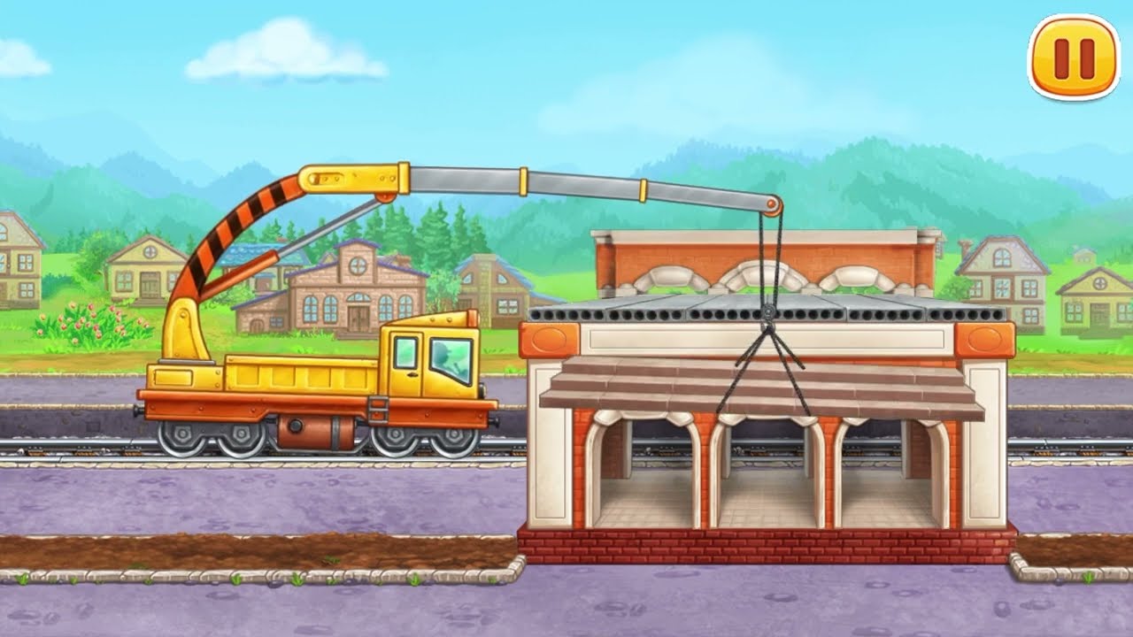 Construction 🚧 New Station 🚉 || #viral #games #cartoons #gamespoints #jcb #railwaystation