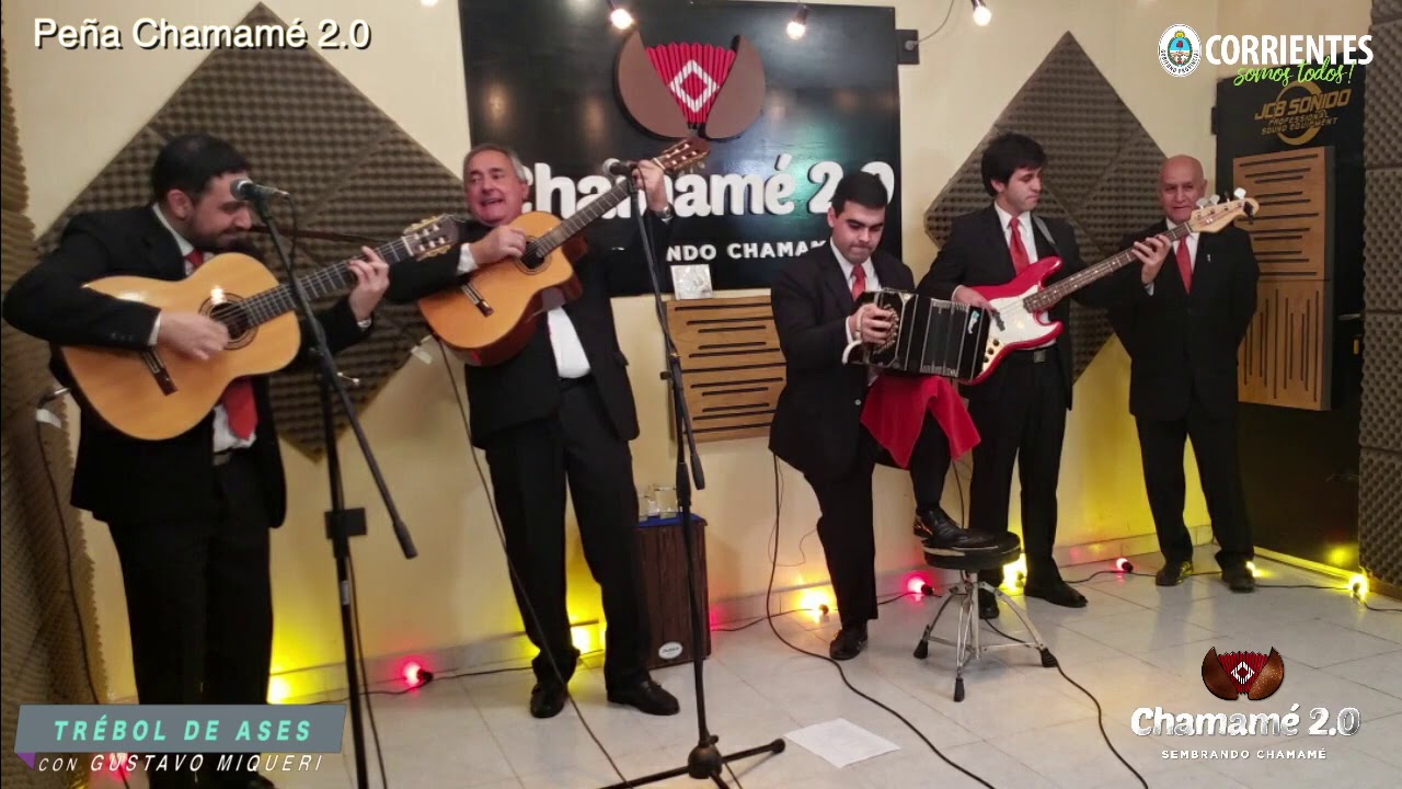 Trébol de Ases con Gustavo Miqueri. Show completo. Peña  Chamamé 2.0