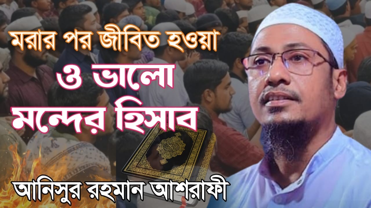 মরার পর কি আবার জীবিত করা হবে ভালো-মন্দের পূর্ণ হিসাব | হৃদয় কাঁপানো আলোচনা আনিসুর রহমান আশরাফি 