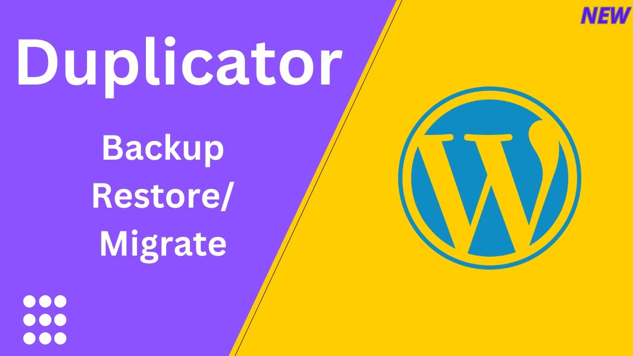 Учебное пособие по плагину Duplicator для Wordpress — как сделать резервную копию и перенести | В...