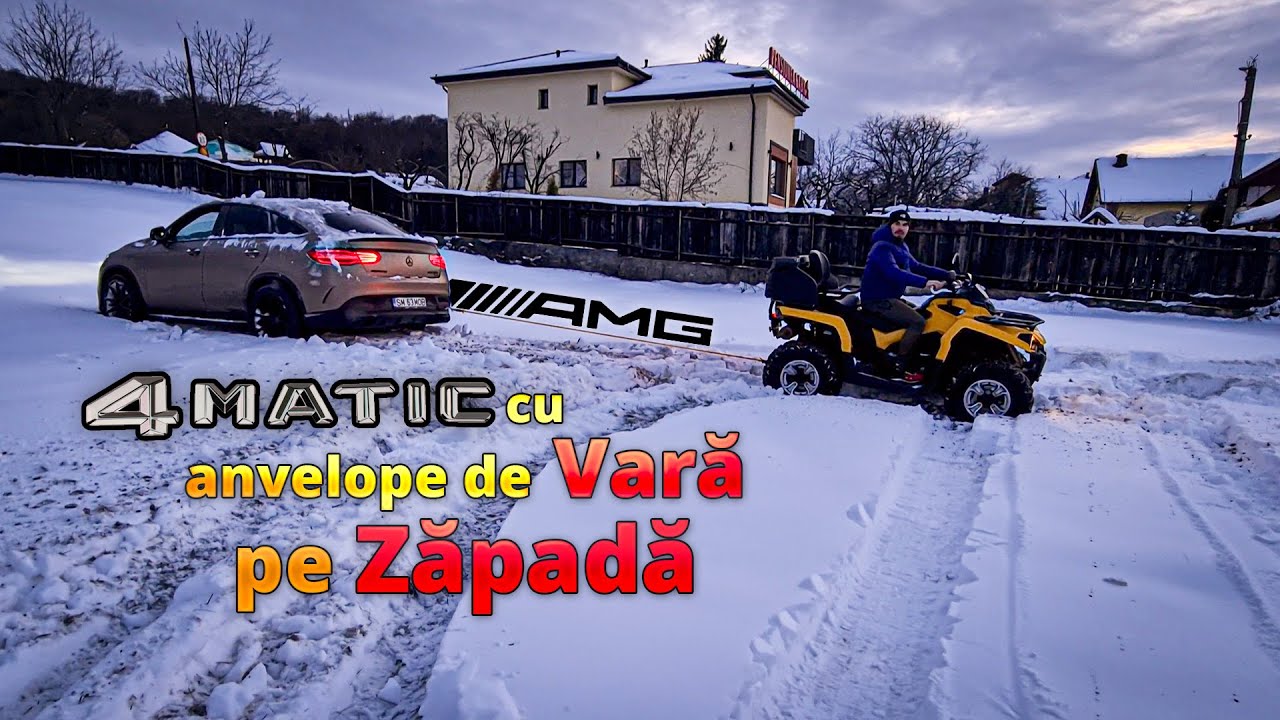 4Matic pe Zăpadă cu Anvelope de Vară - Mercedes GLE 63 AMG