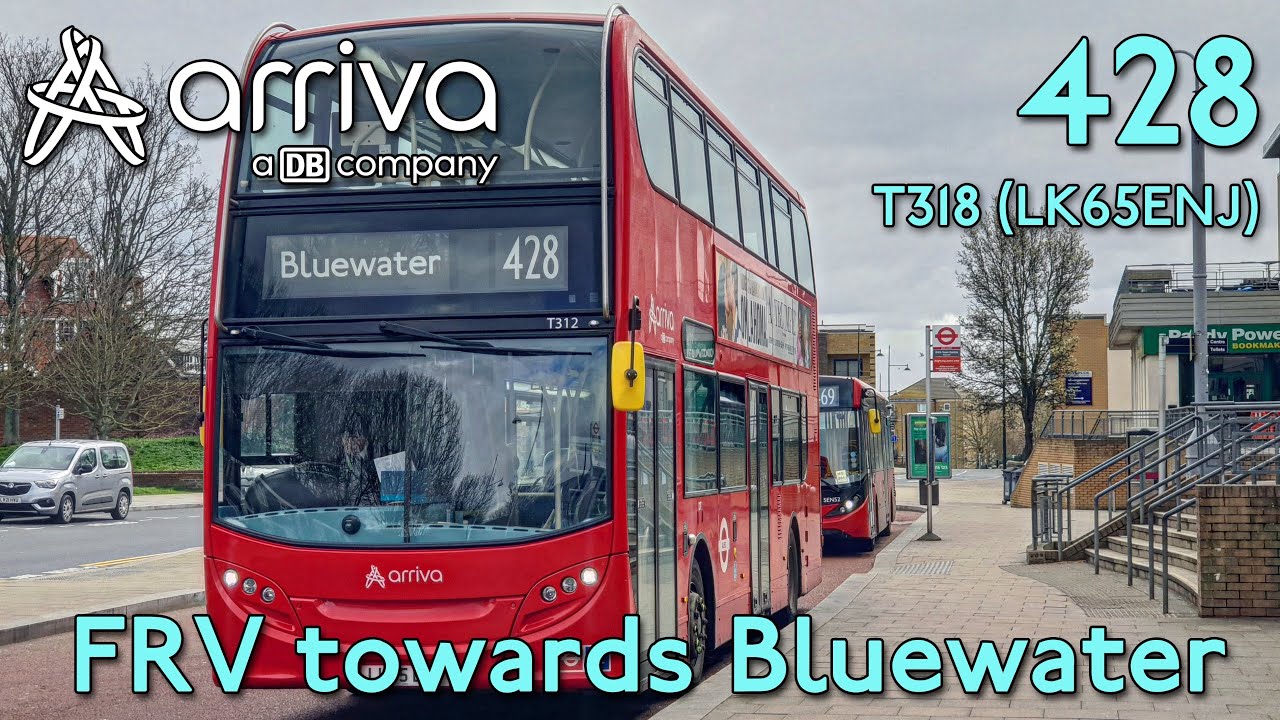 Full Route Visual | Route 428: Erith to Bluewater - Arriva T318 (LK65ENJ)