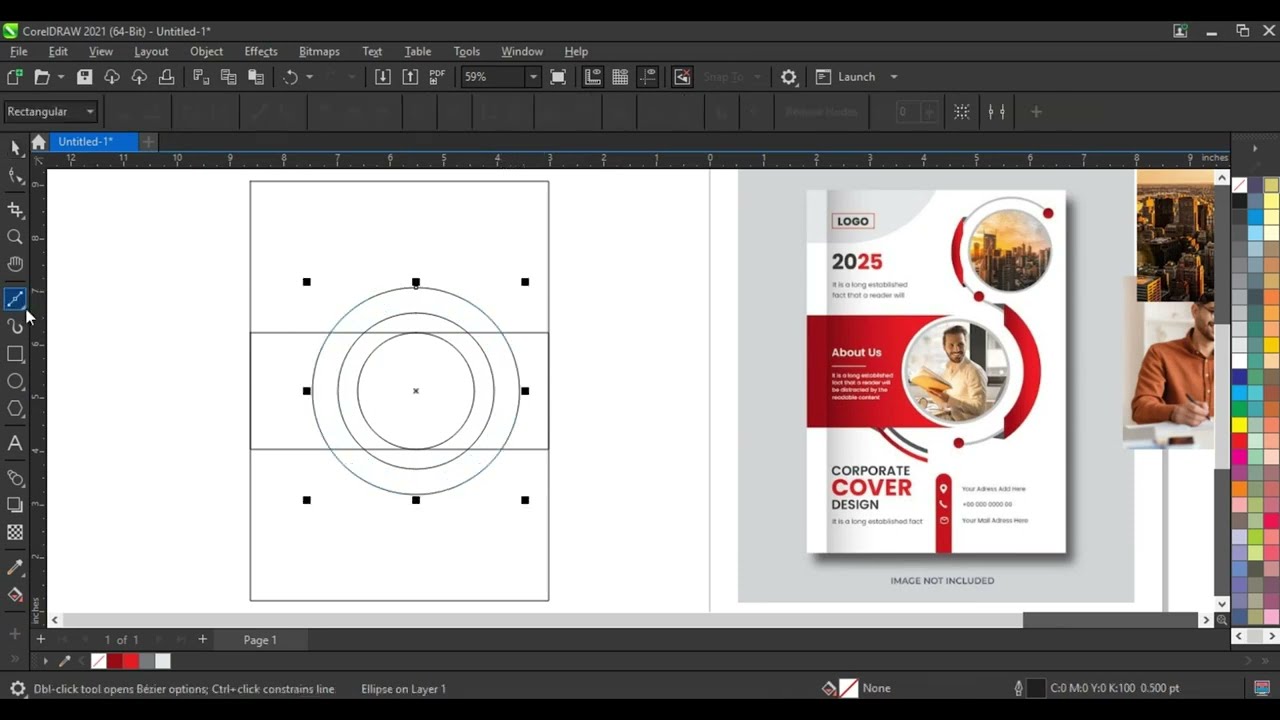 How to Create Corporate Flyer Design Template Using Coreldraw
