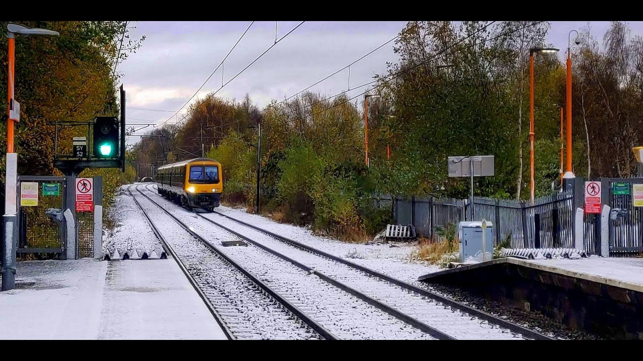 Trains in Snow | Cross Country & West Midlands Trains Through Selly Oak After Snow Blizzard in Brum