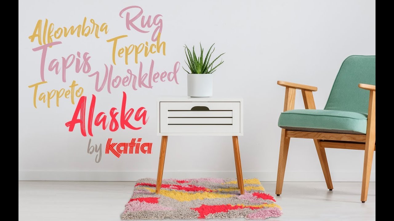 How to Make a Shag Rug with Yarn · Alfombra de Nudos con Lana