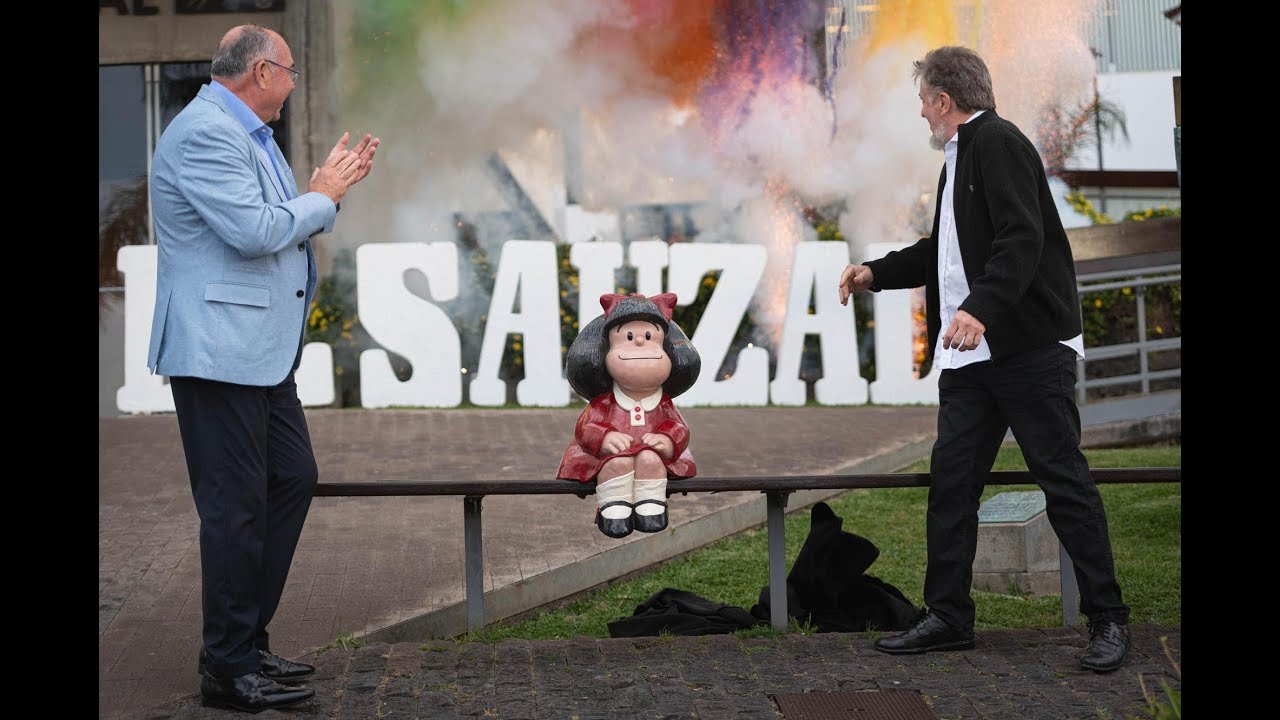 Inauguración de la escultura de Mafalfa