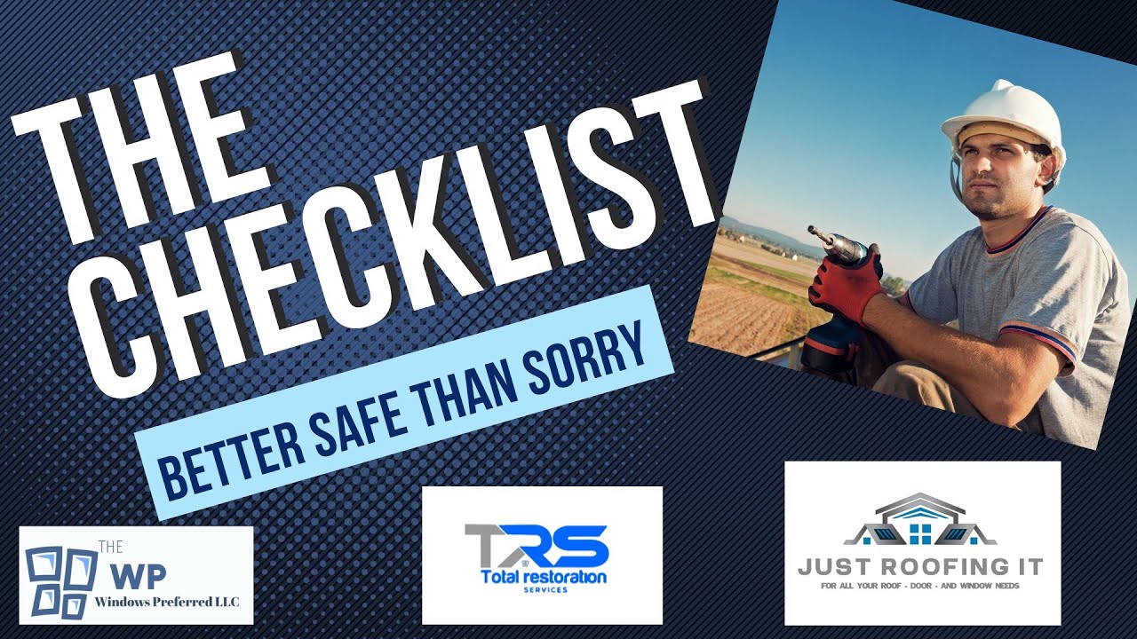 Essential Roofing Checklist: Quality & Peace of Mind for Every Client and your ROOFING CREW!!