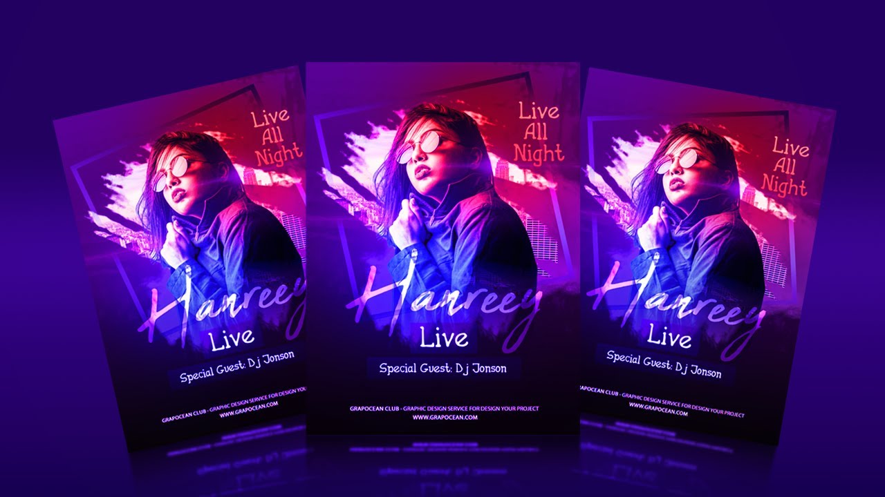 How To Make Professional Flyer Design - Photoshop Cc Tutorial