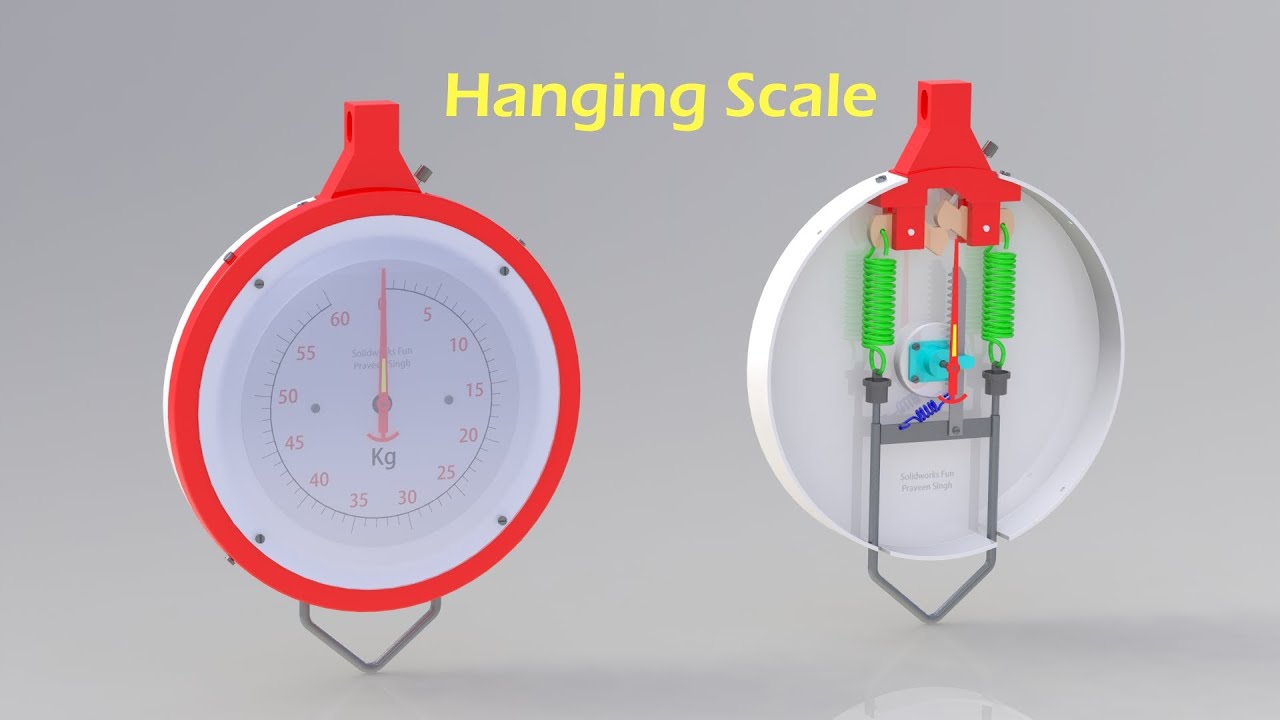 Mechanical Weighing Scale Working Animation | Solidworks