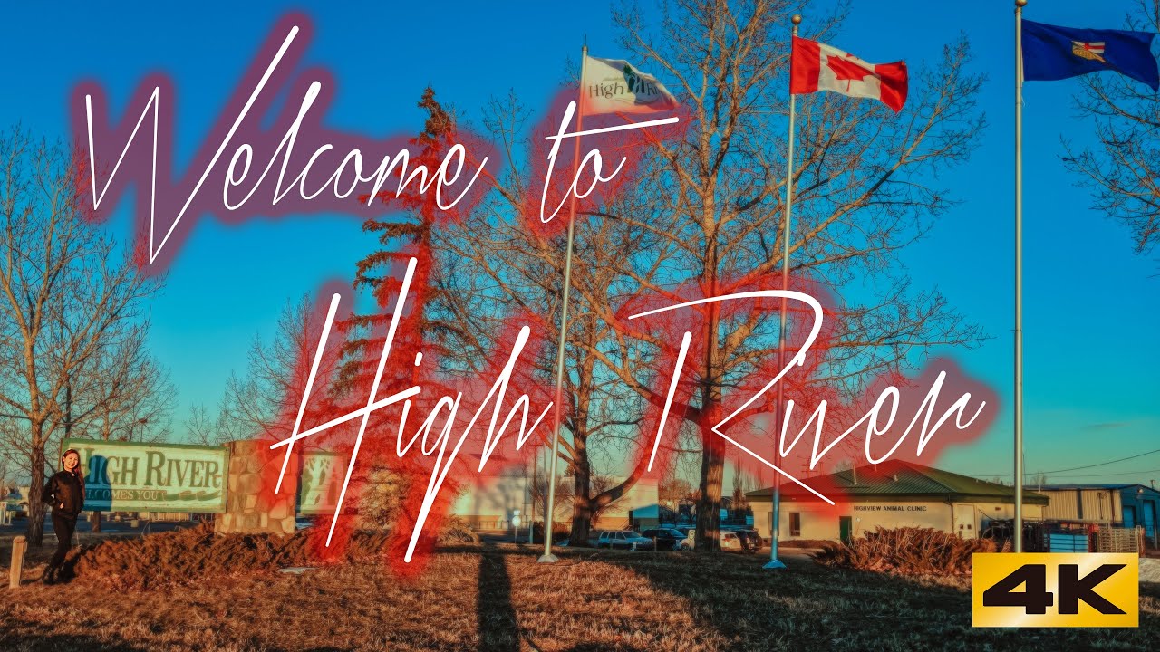High River, Alberta, Canada | The Home of HEARTLAND | Chill Winter Town Drive in 4K | Scenic Drive