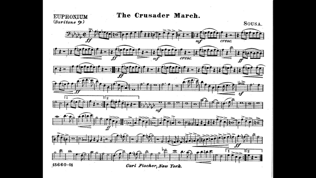 CRUSADER MARCH - EUPHONIUM
