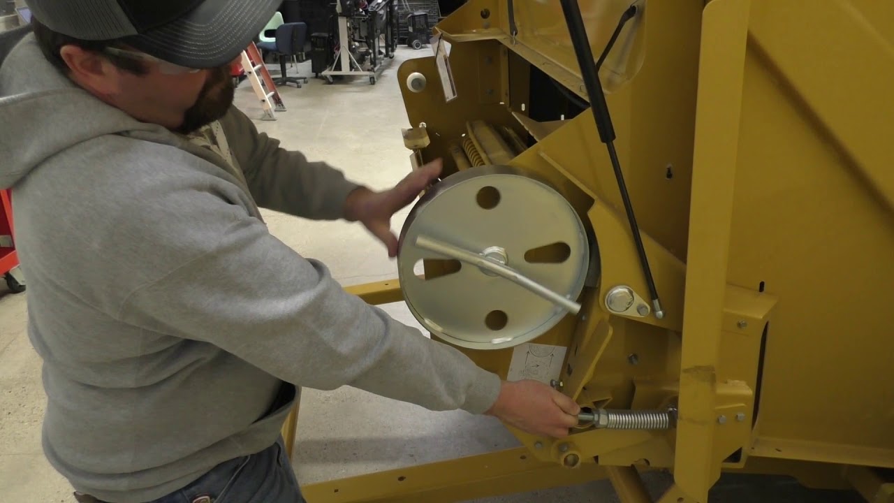 Vermeer 605N net wrap system