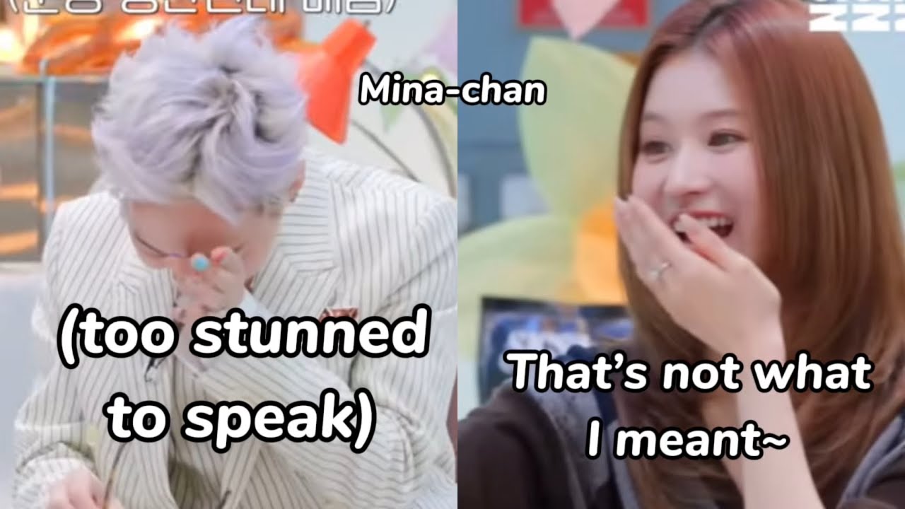 g-dragon getting *speechless* when sana accidentally *confess* this to her…