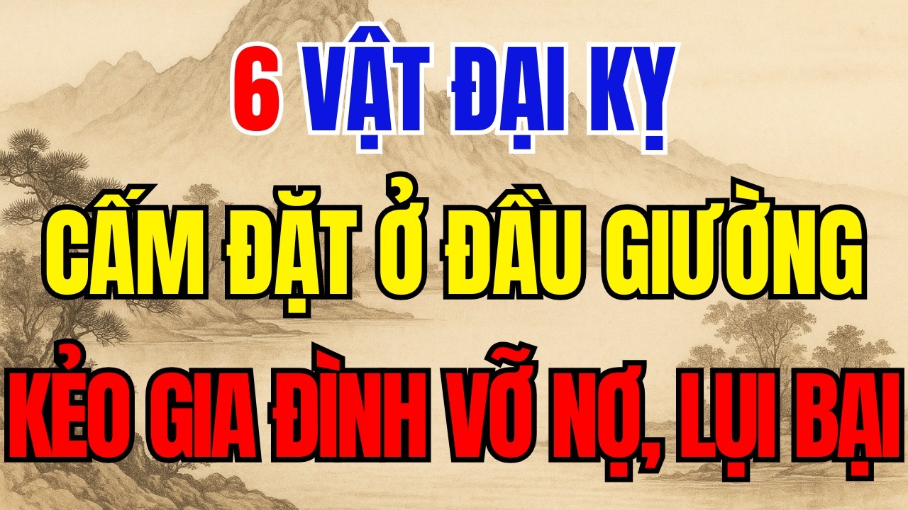 Để Thứ Này Ở ĐẦU GIƯỜNG NGỦ Gia Chủ YỂU MỆNH, Gia Đình Lụi Bại, Tiền Bạc Đội Nón Ra Đi!