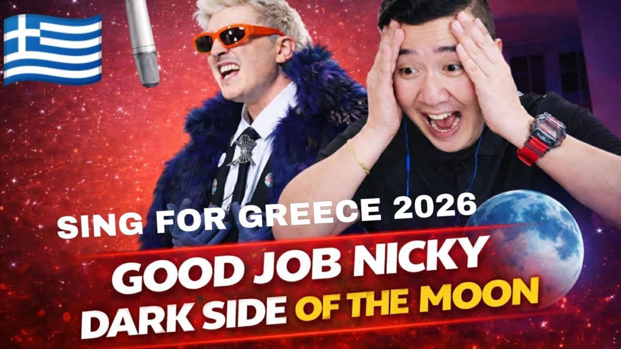 🇬🇷 good job Nicky - Dark Side of the Moon | Sing for Greece 2026 - Β' Ημιτελικός | REACTION