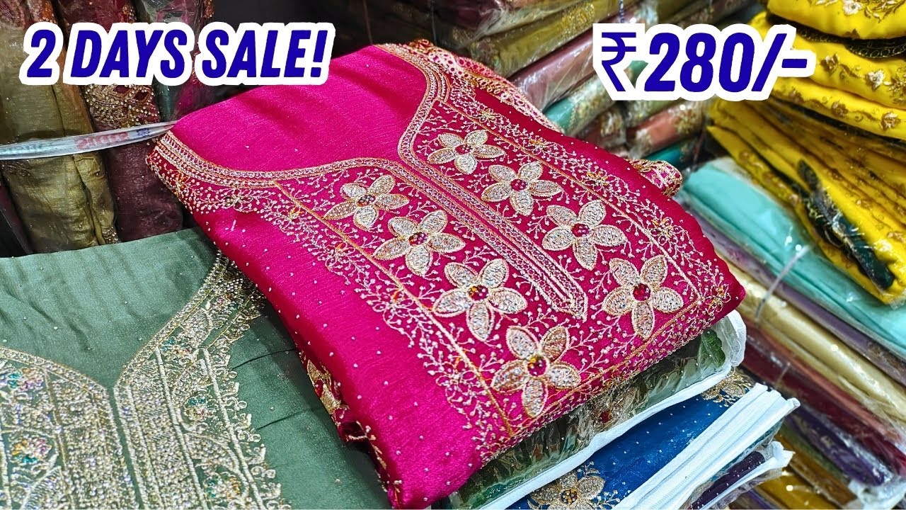 2 DAYS SALE! Fancy Work Suits ₹280/- ONLY😱