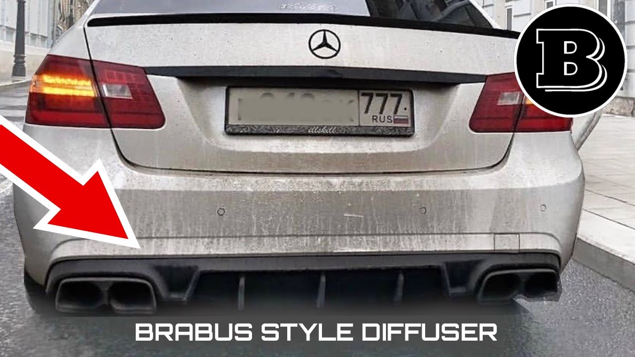 Установка диффузора в стиле Brabus на мой Mercedes E-Class (W212)