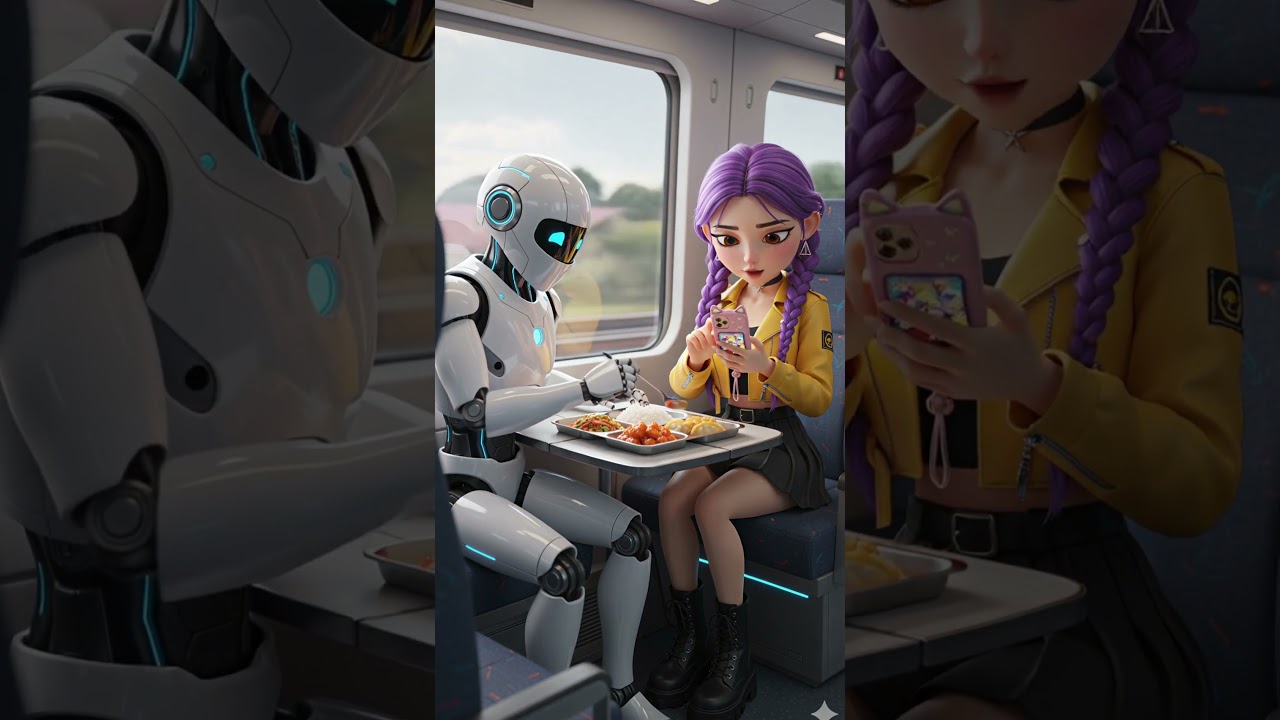 When an AI Robot Starts Feeding a K-pop Idol...