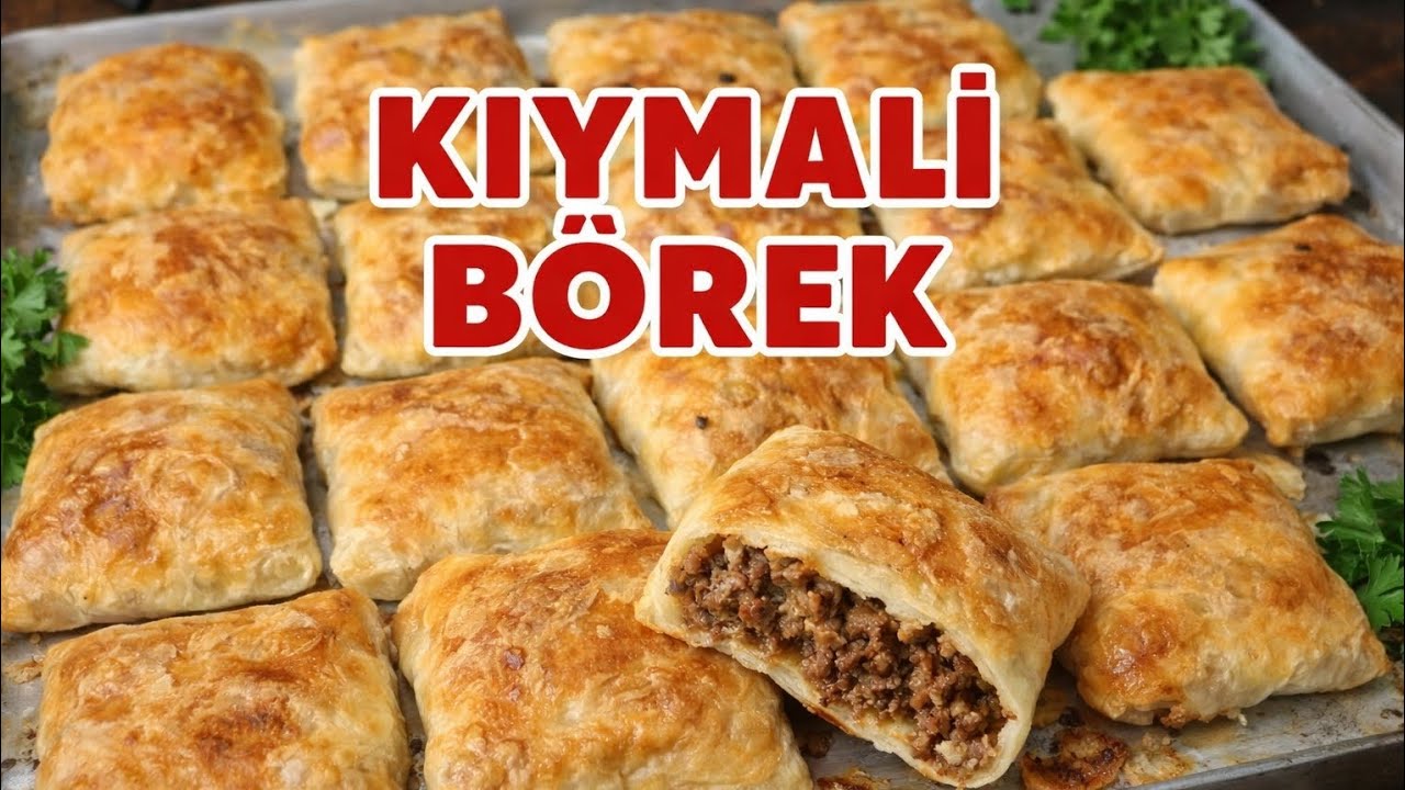 LEZZETİ OLAY KAT KAT 🤚EL AÇMASI KIYMALI BÖREK TARİFİ 💥