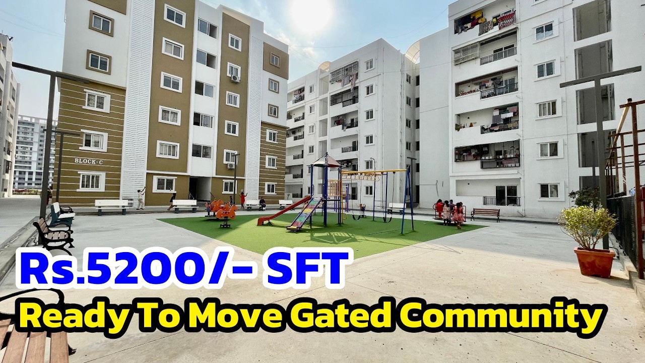 📞9000808095- Rs.5200/- SFT - Ready To Move Gated Community Flats for sale in Kompally Hyderabad