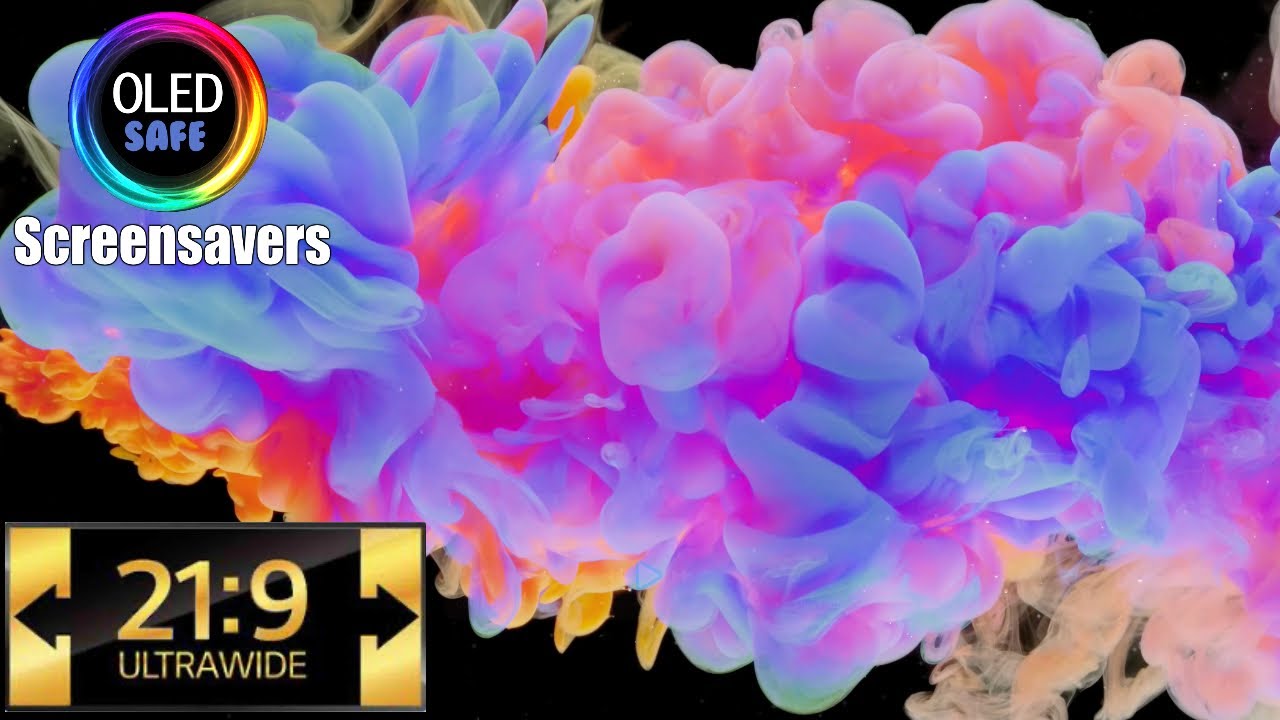 21:9 Ultrawide Abstract Liquid 4 - 10 Hours - 4K - OLED Safe