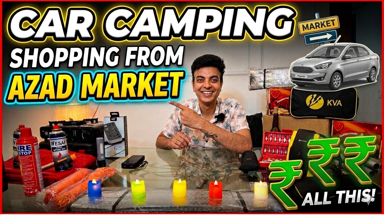 Car Camping ki puri Shopping from Azad Market 💸  | Ford Figo Aspire Car Camping EP-2 | exploringat40