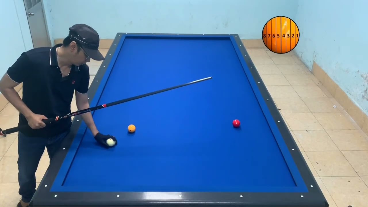 Bộ số đứng 1 chổ xử lý 3 băng con vô cùng đơn giản và hiệu quả. Carom 3C billiards passion