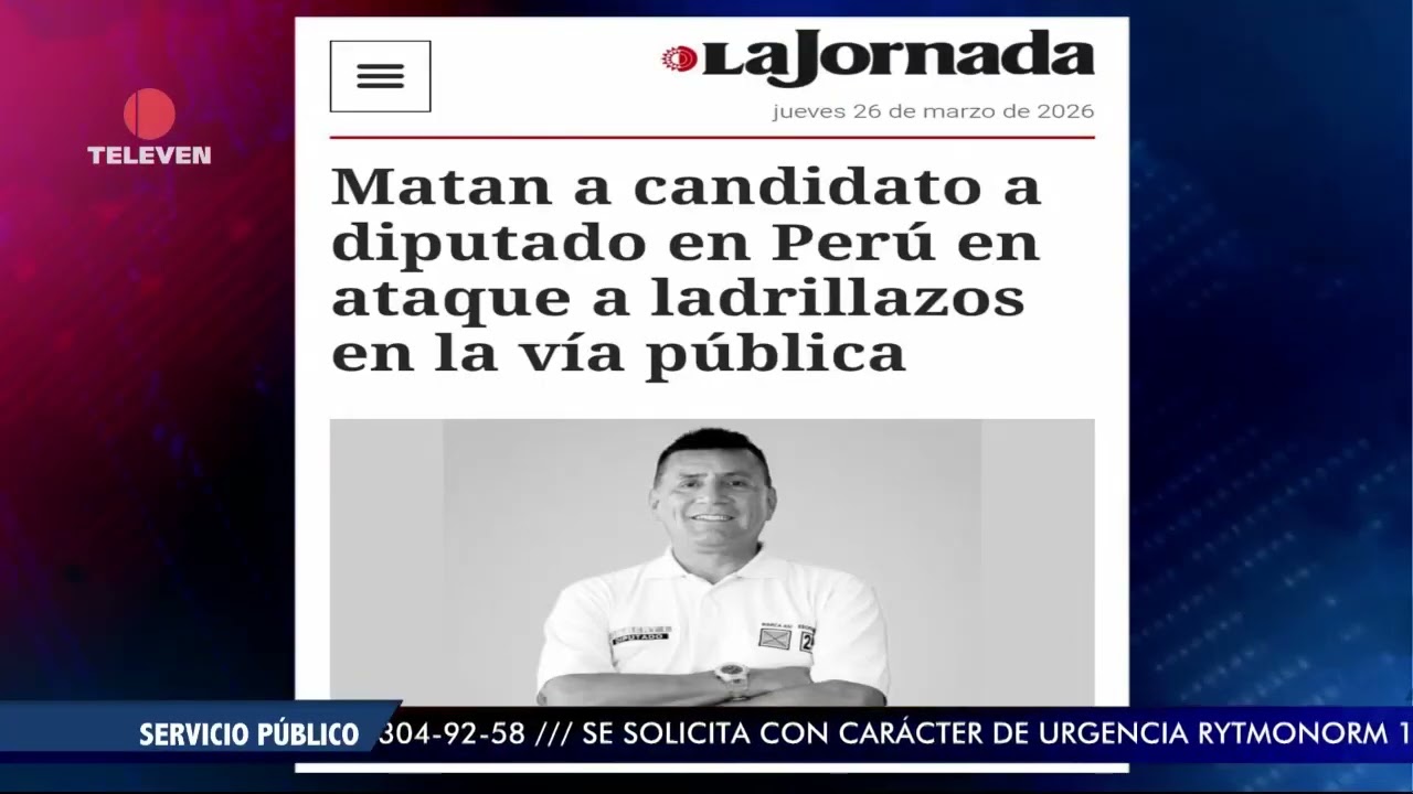 Titulares internacionales del 26 de marzo de 2026 &ndash; El Noticiero primera emisi&oacute;n
