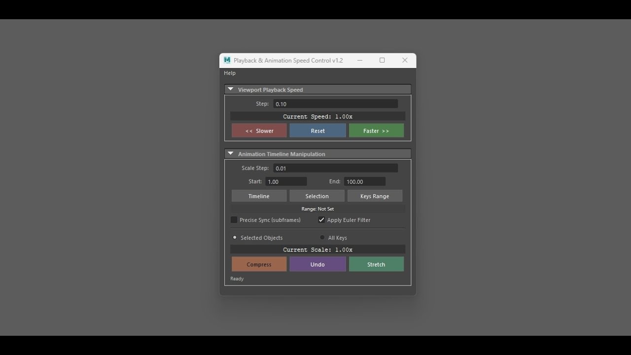Playback & Animation Speed Control (for maya 2019-2026)