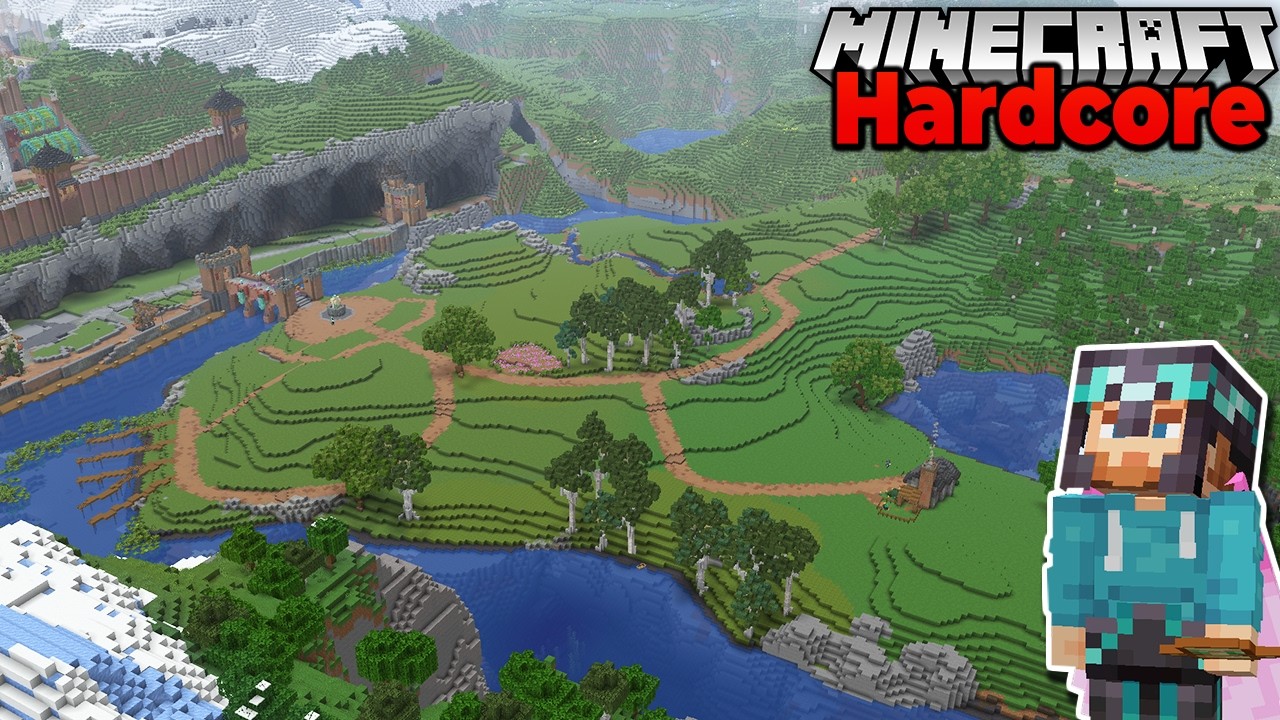 I Destroyed an ENTIRE MOUNTAIN to Build THIS in my Hardcore Minecraft Forever World