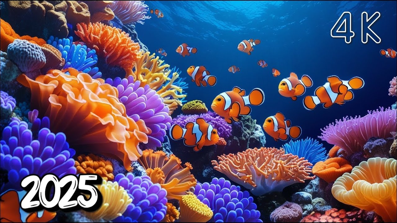 Ocean Life 4K – Vibrant Marine Life with Calming Music for Sleep & Serenity #47
