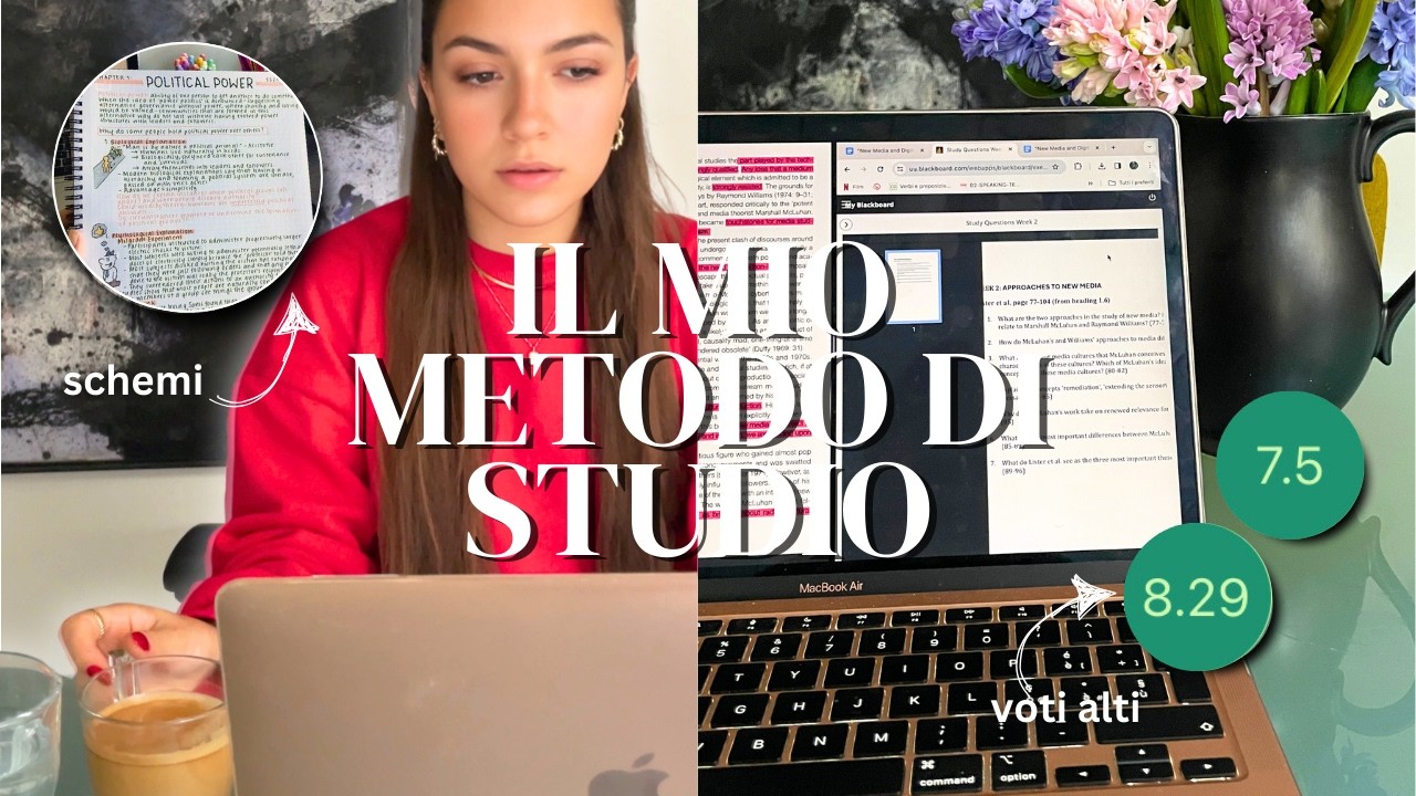 il mio METODO DI STUDIO📒 consigli, schemi, veloce ed efficace, liceo e università