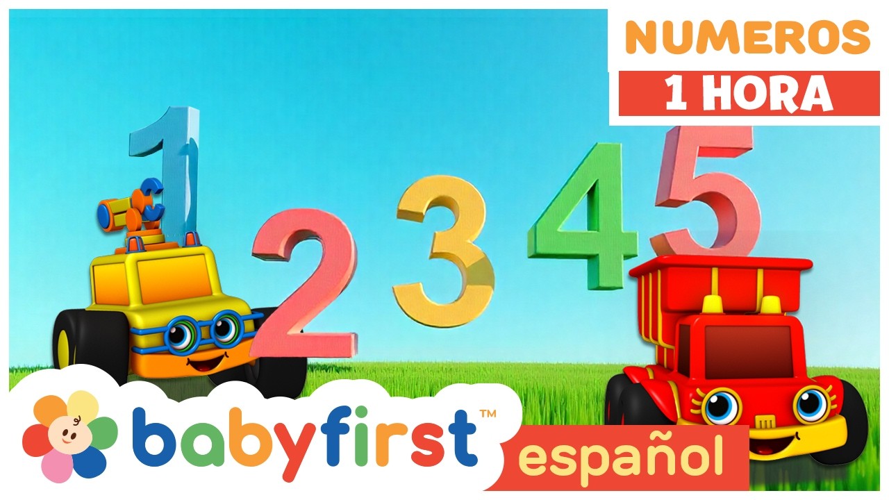 Aprende a Contar 1-10 con Autos de Carrera | Números para Niños | 123 Arrancan | BabyFirst TV