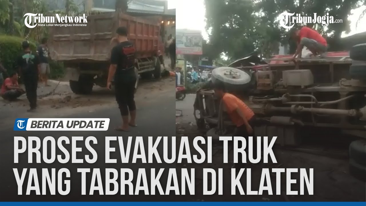 TRUK PEMBAWA TANAH URUK TABRAKAN DI CEPER, KLATEN