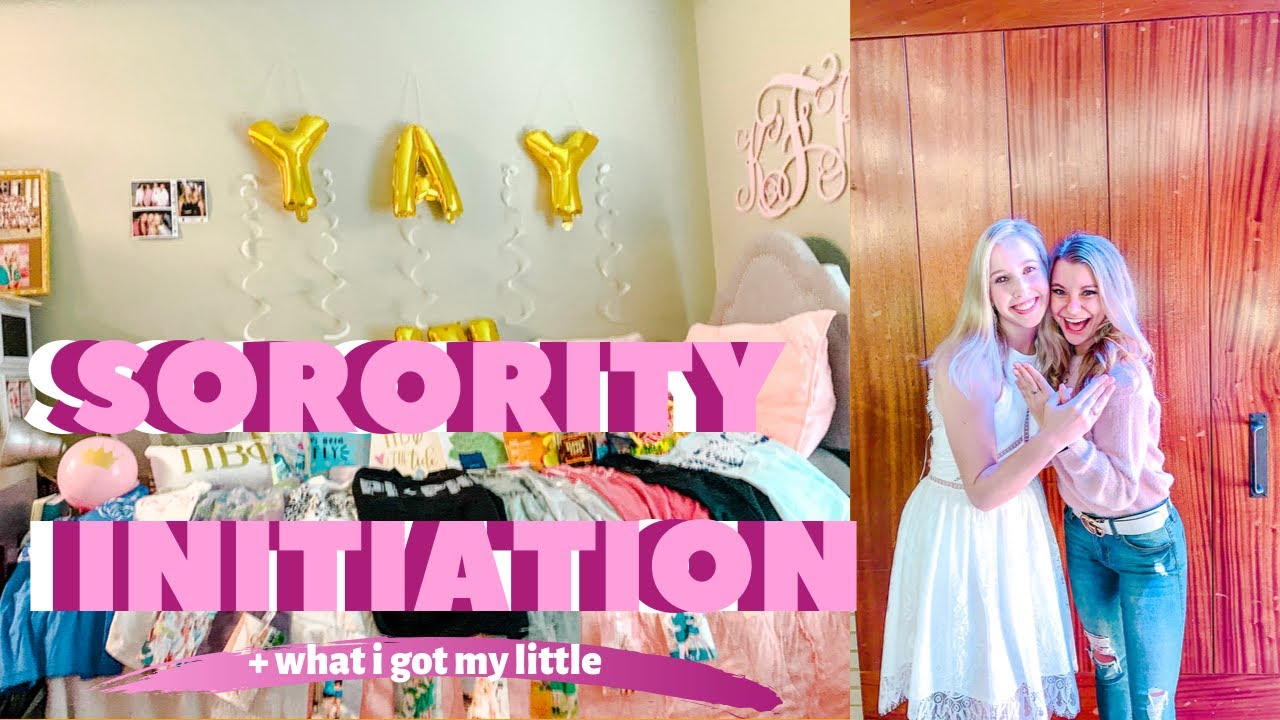 SORORITY INITIATION DAY + what i got my little! | Pi Phi University of Alabama
