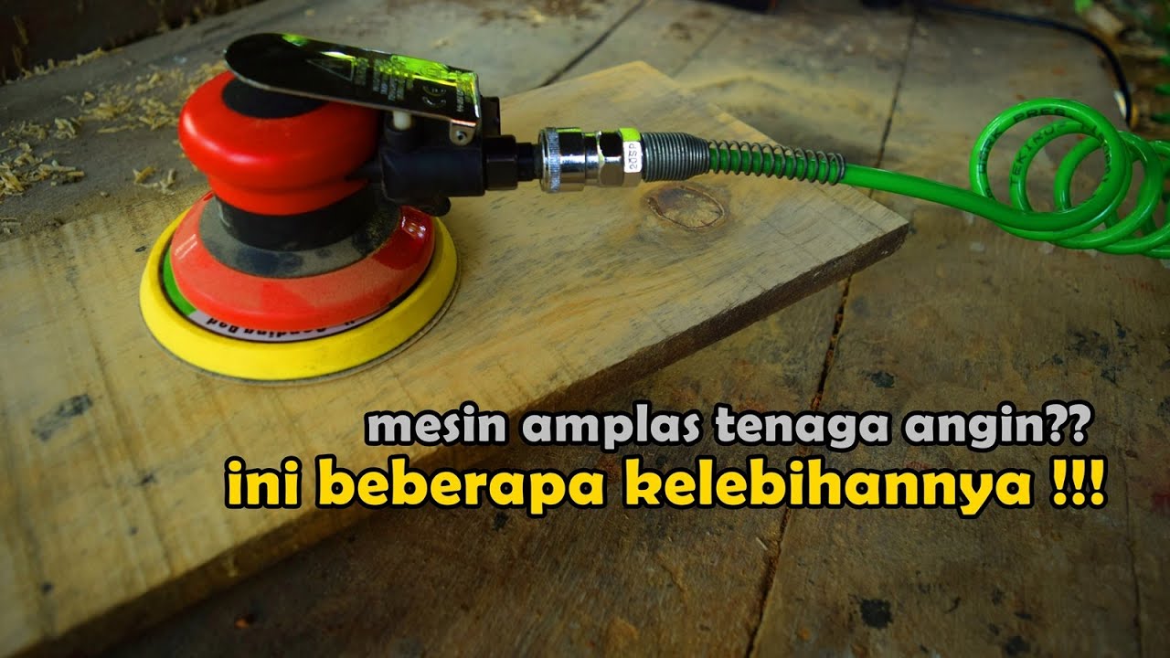 review mesin amplas tenaga angin pneumatic sander - BULL 213D AIR ORBITAL SANDER
