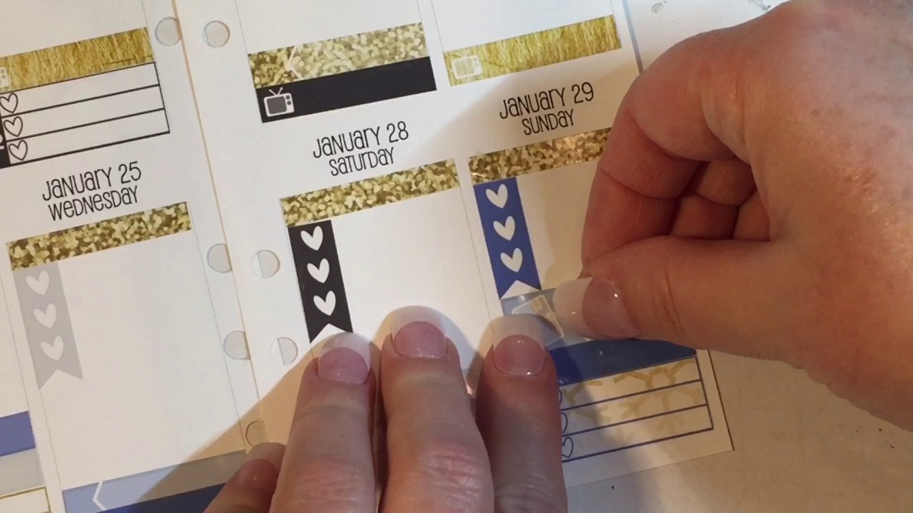 PWM In My Personal Planner Using Leftover Stickers!