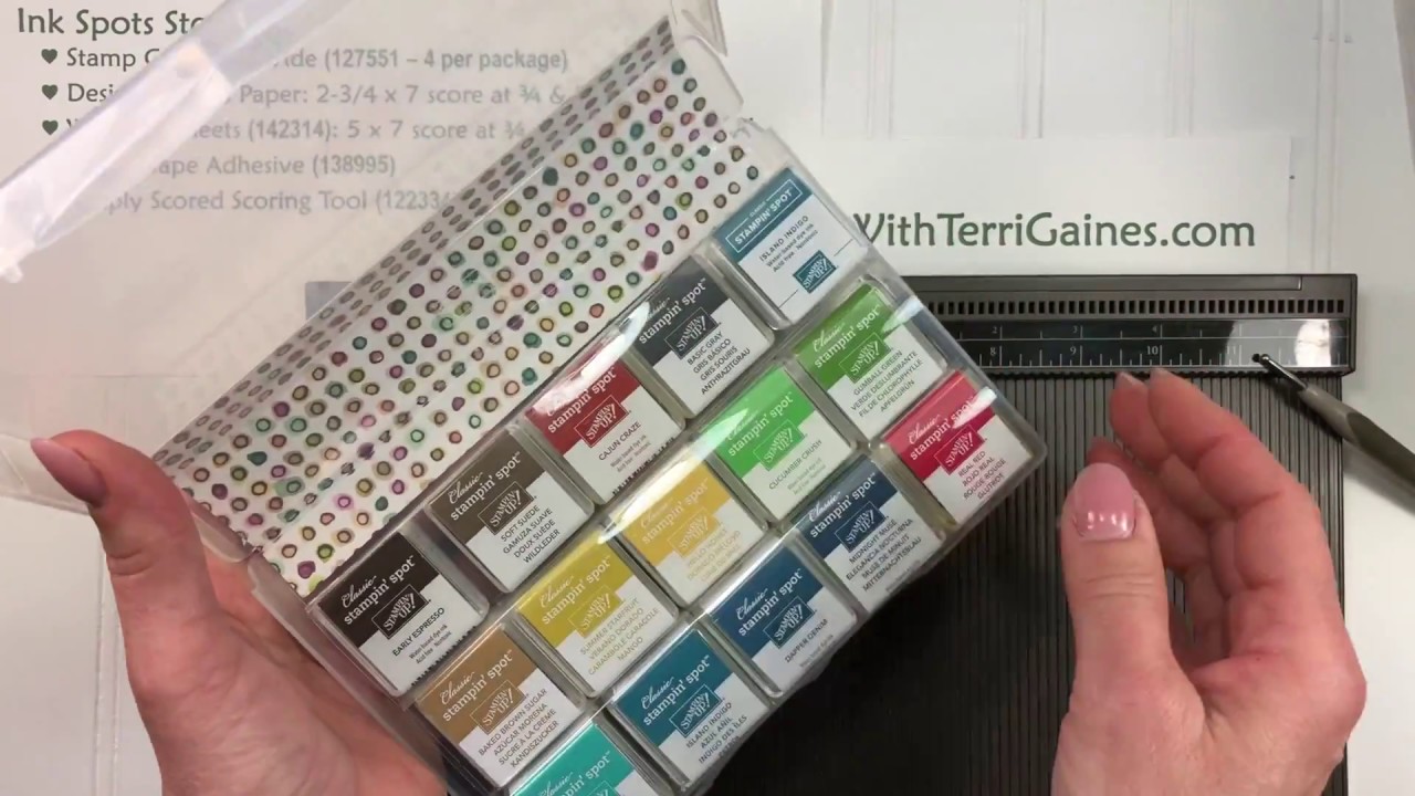 Ink Spot Storage Idea using Share What You Love Designer Series Paper