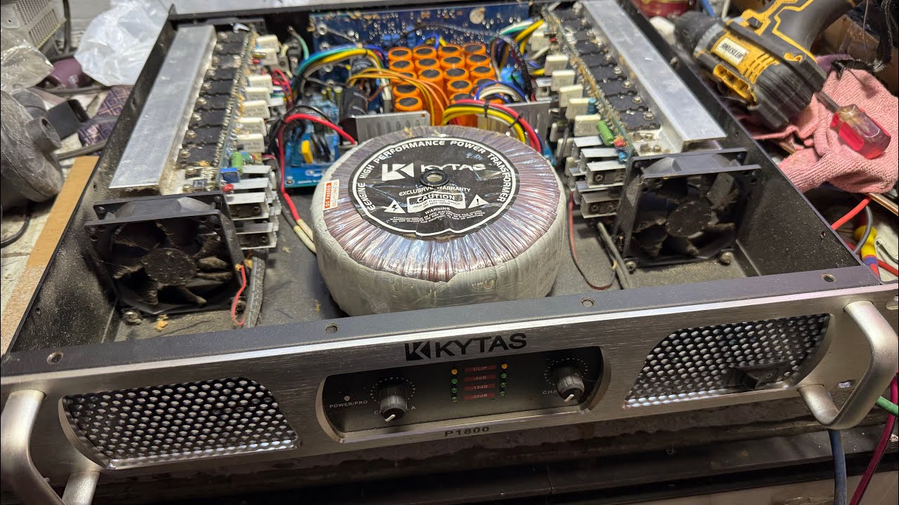  Kytas p1800 power amplifier sumabog ang mga capacitor sira pati diode tips kung paanu ayusin