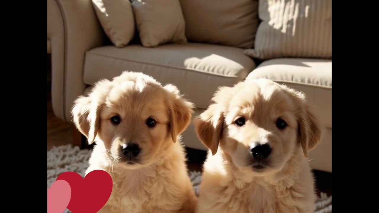 Adorable retriever puppies #BabyAnimals