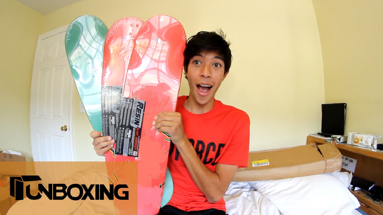 My First Box of Skateboards | Unboxing Challenge