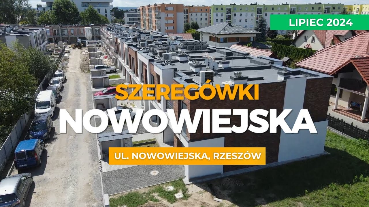 Inwestycja Szeregówki Nowowiejska Rzeszów - lipiec 2024