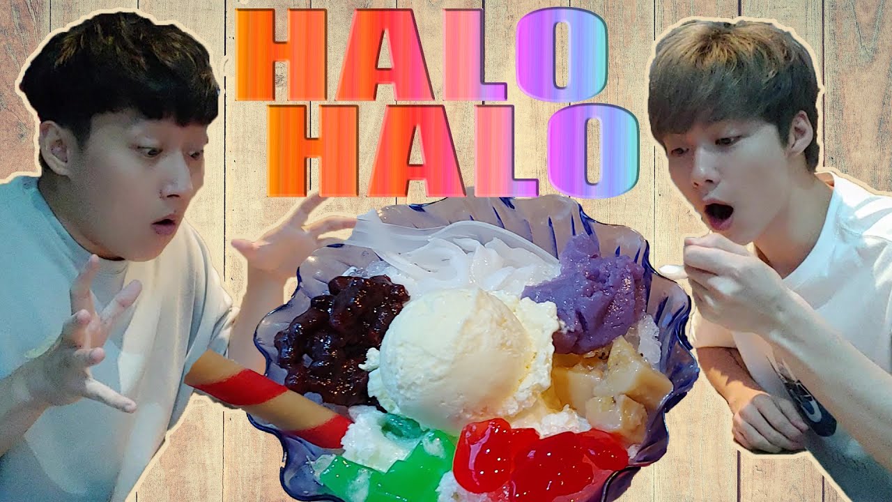 HALO HALO | Korean Guys React to Filipino Dessert (ENG SUB) Mukbang/Reaction