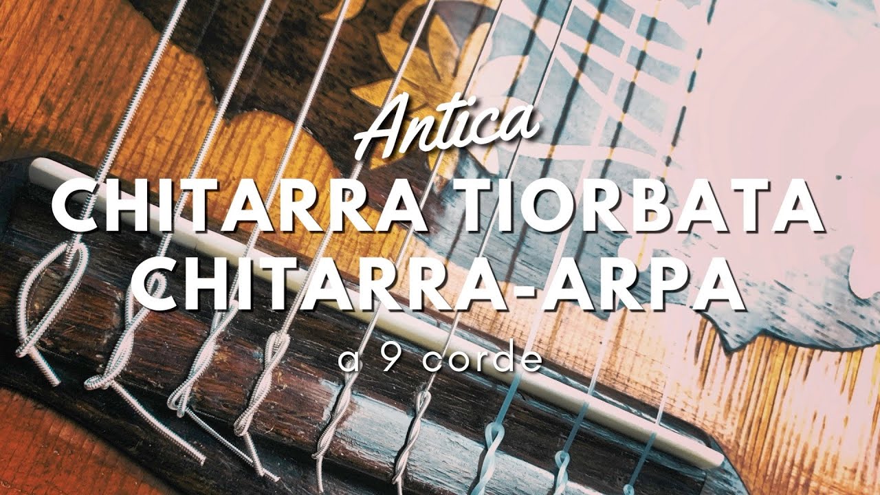 Antica Chitarra Tiorbata Chitarra-arpa a 9 corde