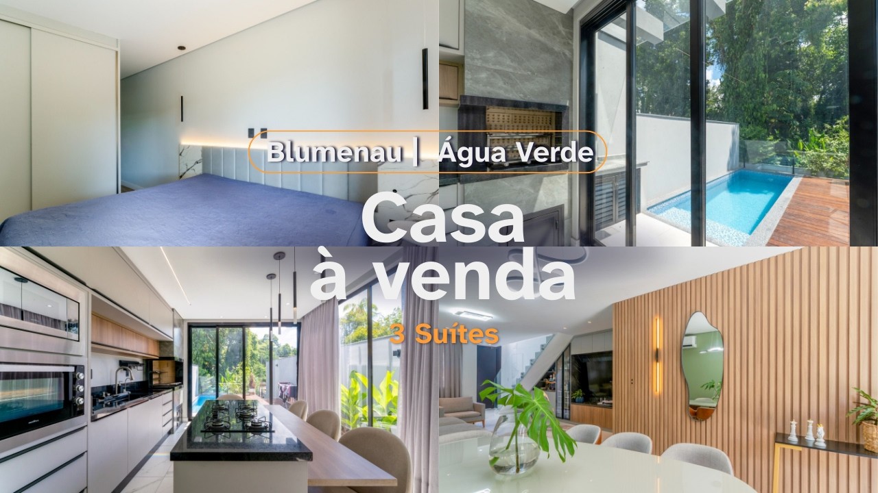 Casa à venda com 3 suítes, 218m² no bairro Água verde em Blumenau/SC