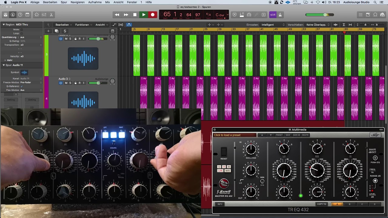 Audiolounge Mastering EQ VS IK MultimediaEQ 432