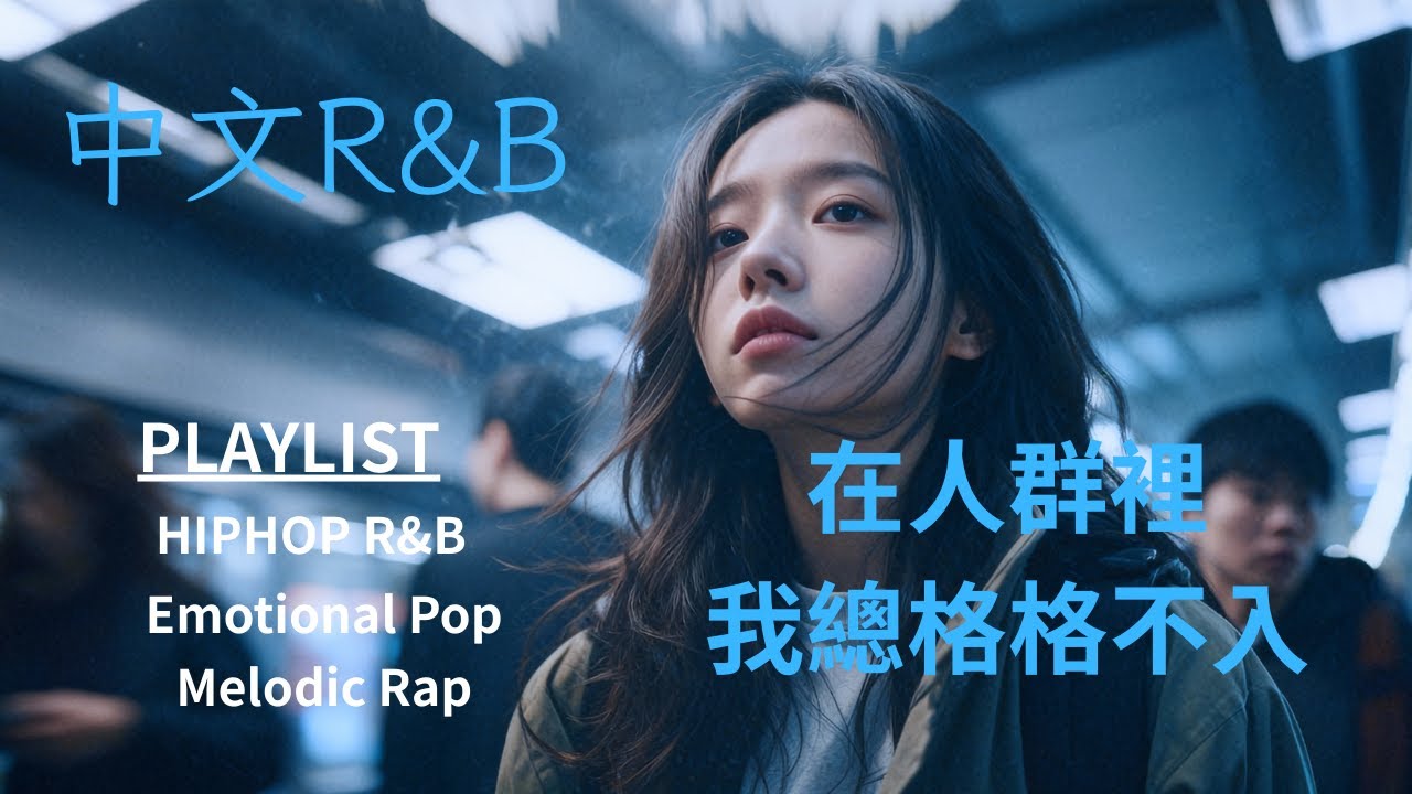 【中文R&B】在人群裡，我總格格不入🤫｜中文R&B x Emo Pop x Melodic Rap｜深夜必聽 /情緒太滿/一個人/通勤/發呆/不想說話的時候