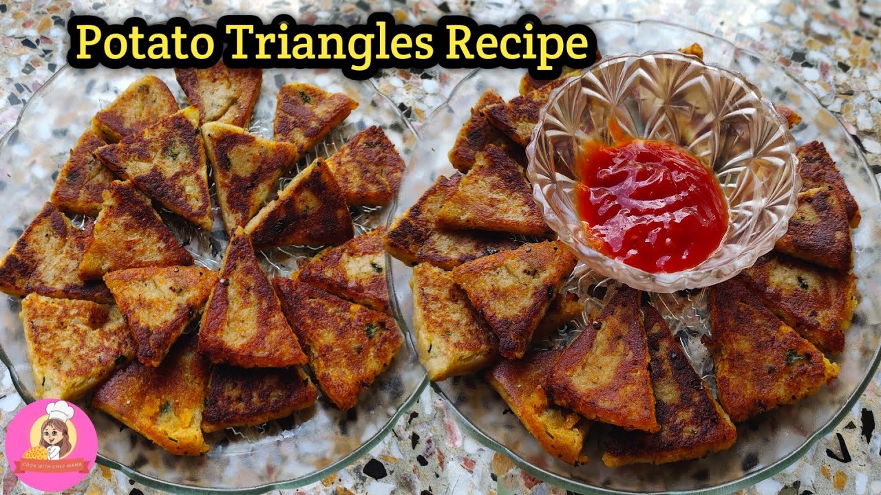 Potato Triangles Recipe | Easy Potato Snack | Potato Snacks Recipe | Potato Nuggets | Samosa Recipe